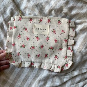 Sezane floral pouch